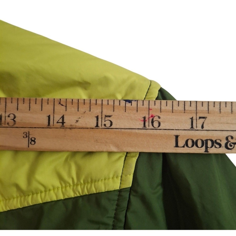 The North Face Boys Reversible Insulated Jacket Green Lime Hooded Boys M 10/12 - Picture 11 of 13